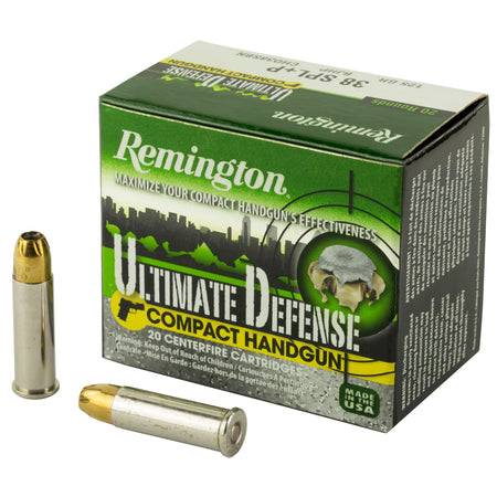 Remington .38 Special 28965 Ultimate Defense Brass Jacket Hollow Point 125 Grain