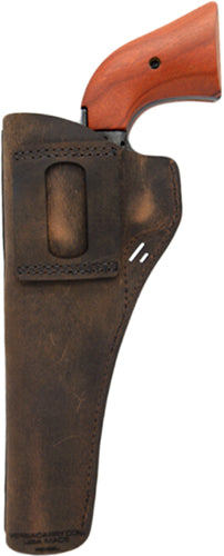 VersaCarry Leather OWB Revolver Holster Right Hand .22 Cal SA 6.5 Barrel Brown