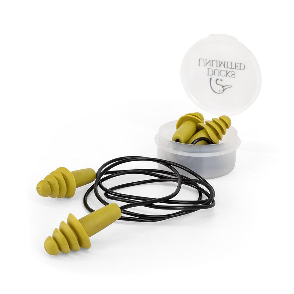Ducks Unlimited 27dB Green Reusable Earplugs 2 Pairs with Case