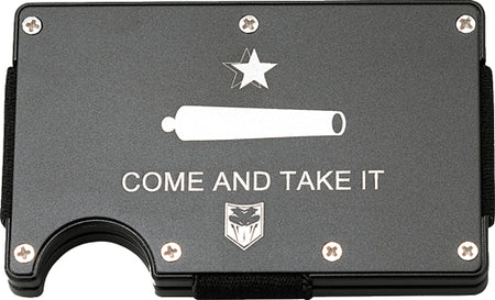 CobraTec RFID-Blocking Come and Take It Aluminum Wallet with Money Clip