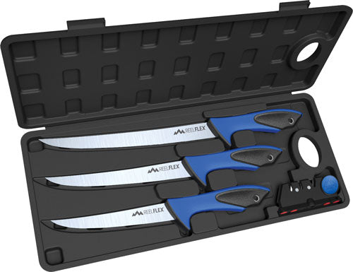Outdoor Edge Reel Flex 5 Piece Fillet Knife Pack with Hard-Side Case