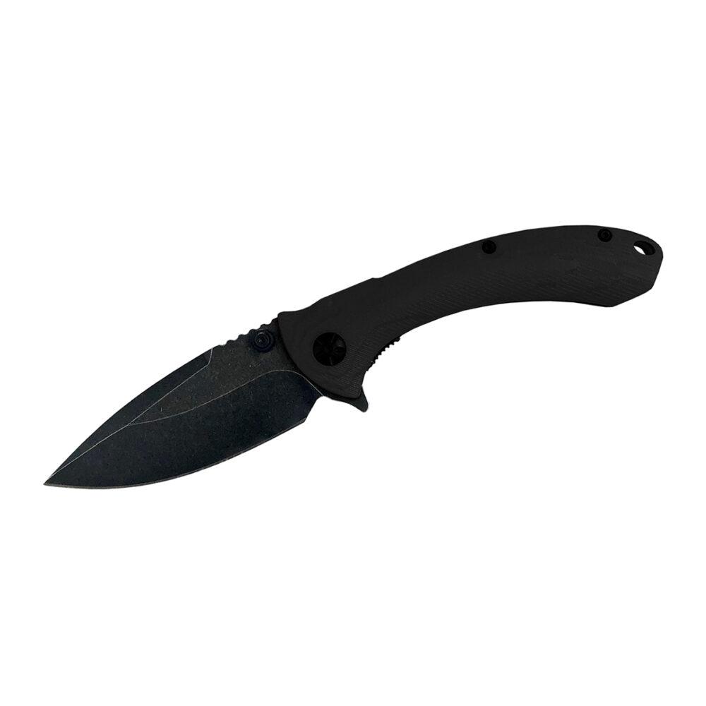 ABKT Elite Shadow Protector II D2 Drop Point Folding Knife Black