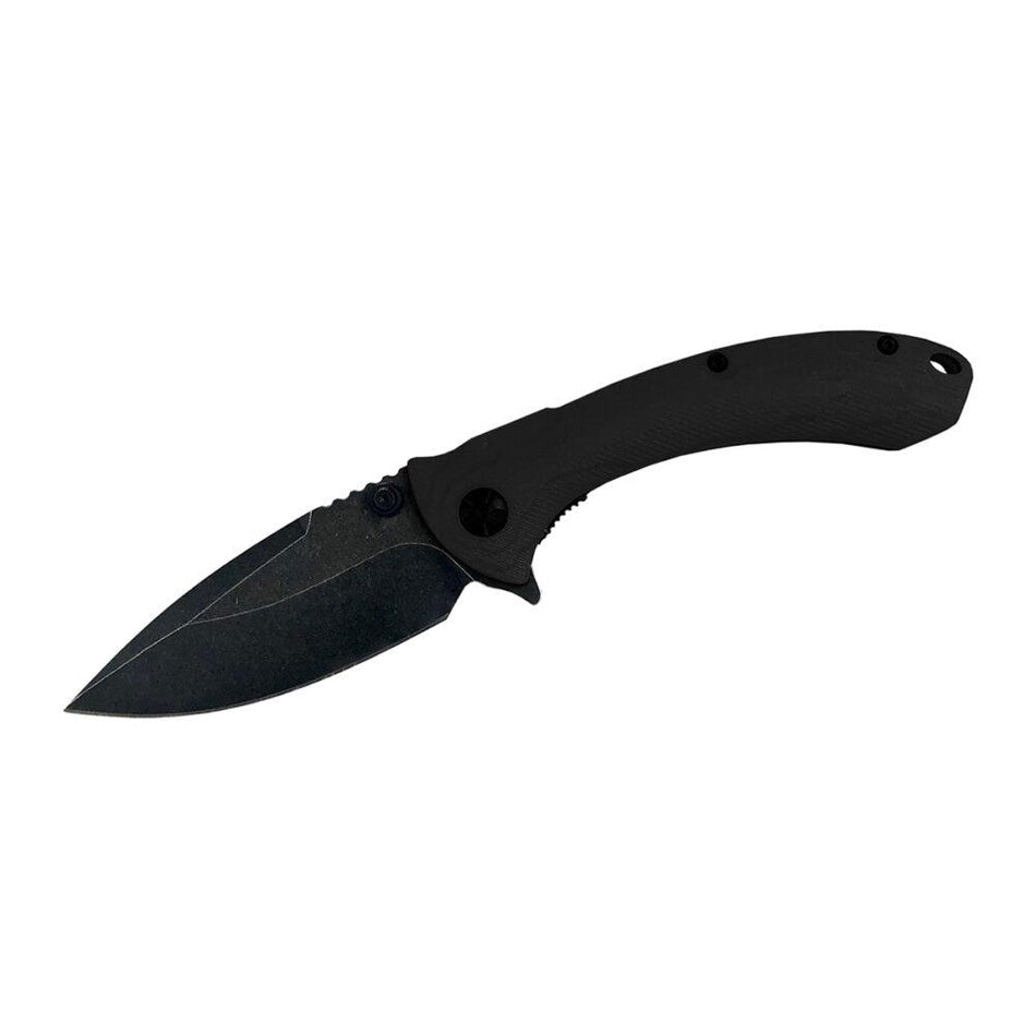 ABKT Elite Shadow Protector II D2 Drop Point Folding Knife Black