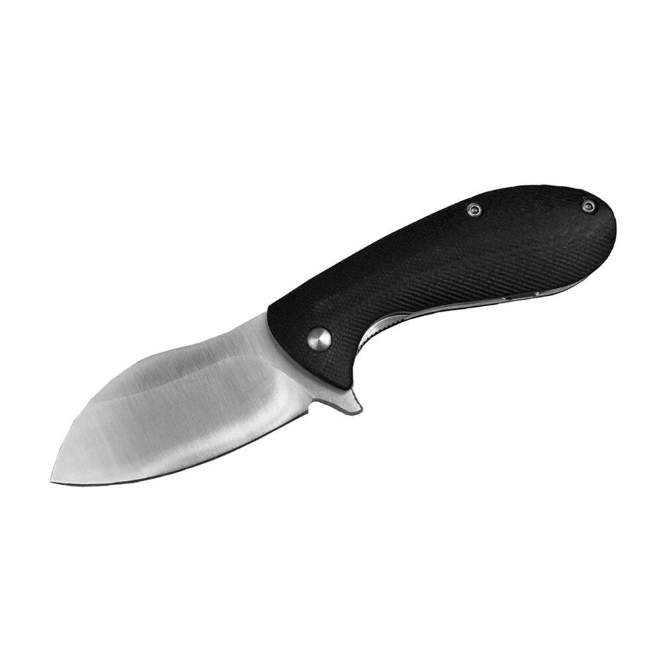 ABKT Elite BB Grunt 2-3/4" Drop Point Folding Knife Black Finish