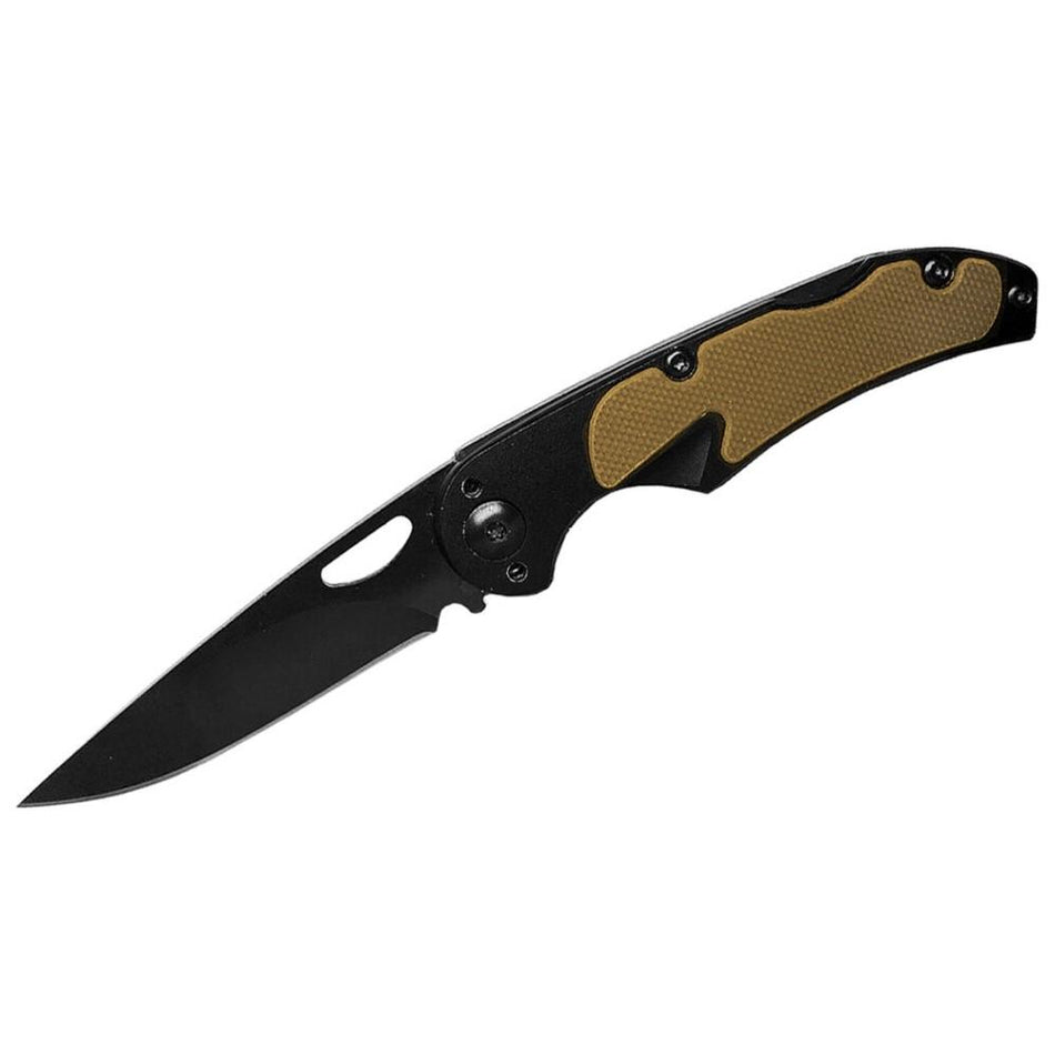 ABKT Mark II Lockback Folding Pocket Knife 2.5" Drop Point Tan