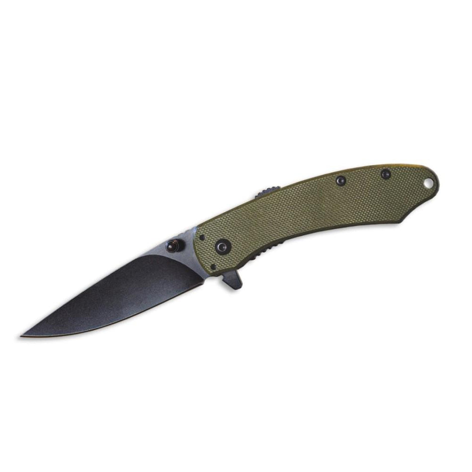 ABKT Ember Series Folding Knife 2-3/4" Drop Point Green Handle