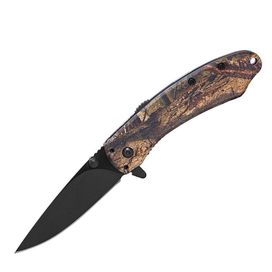 ABKT Ember Elite EDC Folding Knife 2.75" Drop Point Mossy Oak DNA