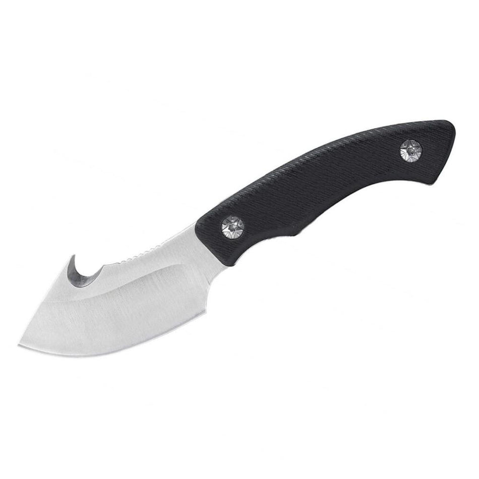 ABKT Elite Grunt Fixed Knife 3" Guthook Blade Black G10
