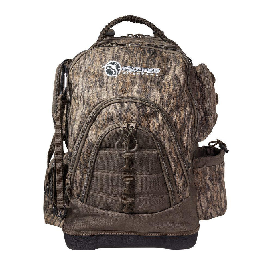 Cupped Waterfowl Large Hunting Backpack Mossy Oak Bottomland MOLLE