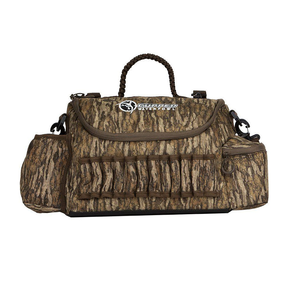 Cupped Guide Hunting Bag with Shell Loops Mossy Oak Bottomland