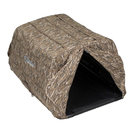 Cupped Hunting Dog Blind Mossy Oak Bottomland Low-Profile Waterfowl Blind