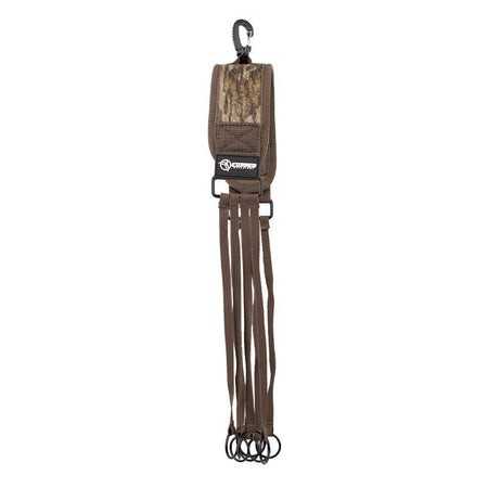 Cupped Waterfowl Duck Strap with Metal Loops Neoprene Mossy Oak Bottomland