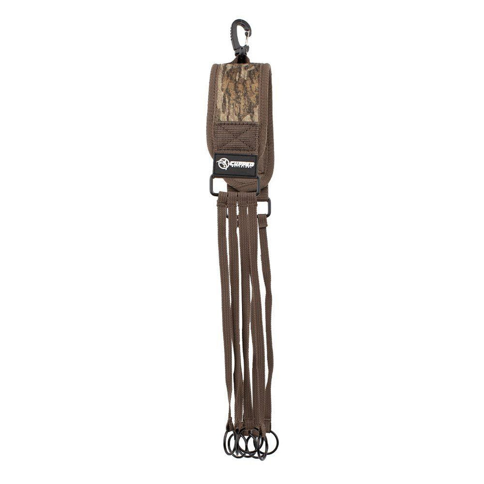 Cupped Waterfowl Duck Strap with Metal Loops Neoprene Mossy Oak Bottomland