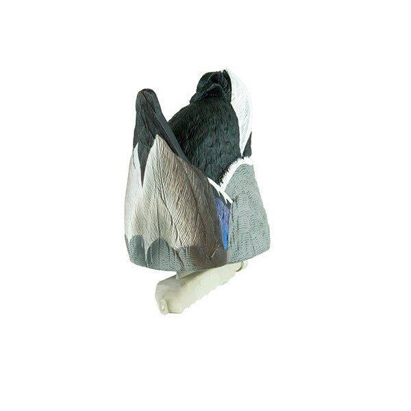 Cupped Feeder Butt Drake Waterfowl Decoy with Weighted Keel