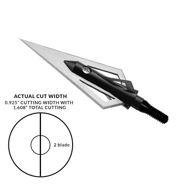 Dead Ringer Butcher 100 Grain 2-Blade Fixed Broadhead for Archery and Crossbow