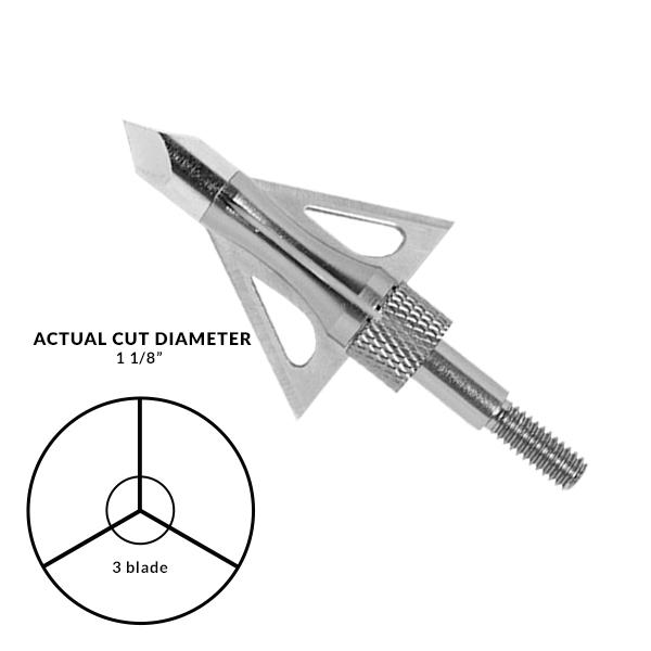 Dead Ringer Hyper Strike 3-Blade Fixed Broadhead 100 gr for Bows and Crossbows