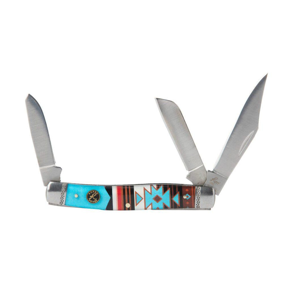 ABKT Roper Sunset Series II Stockman 3-Blade Folding Knife