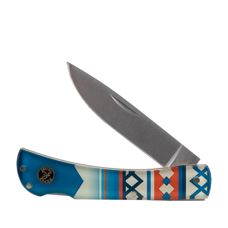 ABKT Roper Tumbleweed Folding Knife 3" Drop Point Carbon Steel Blade