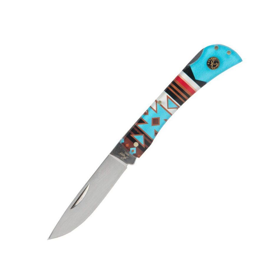 ABKT Roper Tumble Weed Sunset Series II 3" Drop Point Folding Knife
