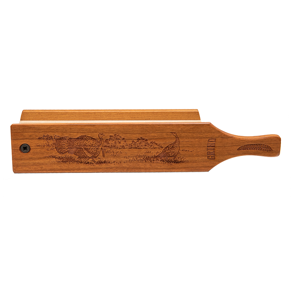 The Grind Honey Turkey Hardwood Box Call Custom Laser-Engraved