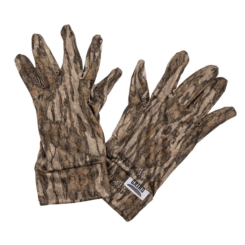 The Grind Mossy Oak Bottomland Camo Gloves