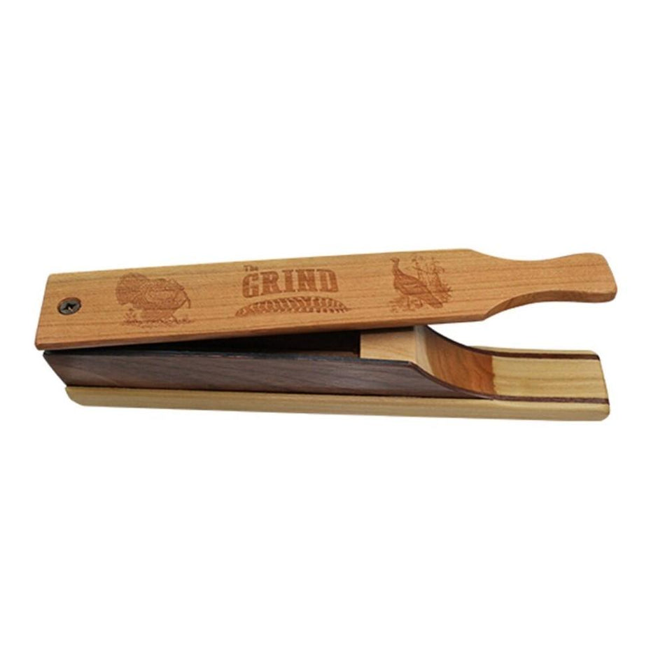 The Grind Old Wet Hen Turkey Box Call All-Weather Storm Coating