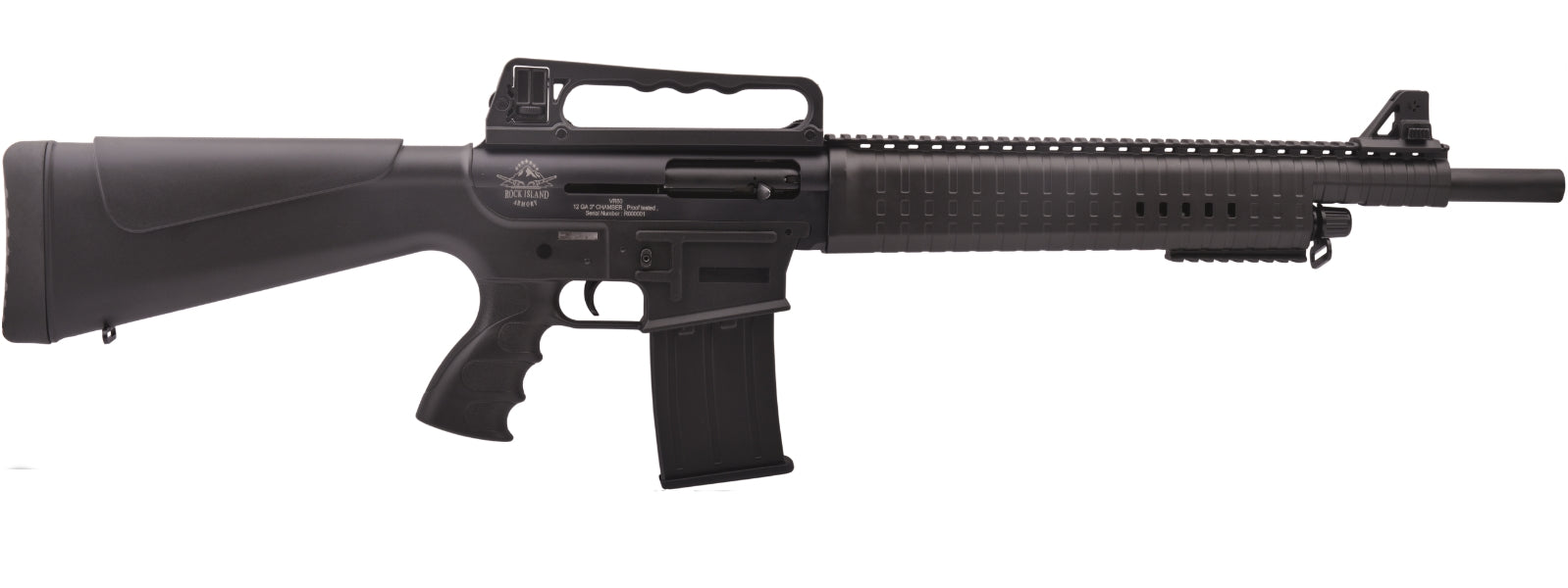 Rock Island 601BC VR60 12 Gauge 3" 20" 5+1 Black Anodized Rec Black Synthetic Stock Right Hand