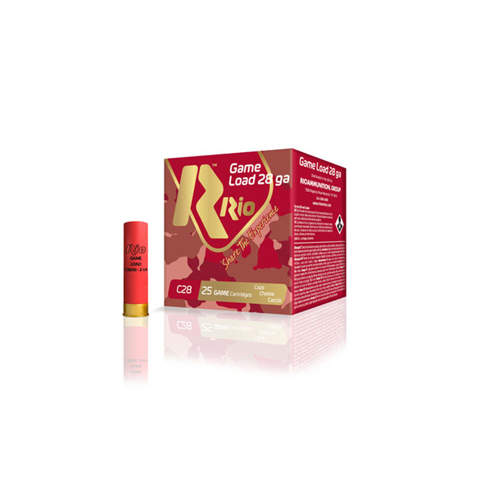 Rio Ammunition 28 Gauge RCHV2875 Game Load Heavy Field 2 75  1oz 7 5 Shot