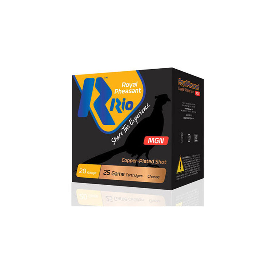 Rio Ammunition 20 Gauge Shotgun Shells Royal Pheasant Copper MGN #5 1-1/4 oz 3 in