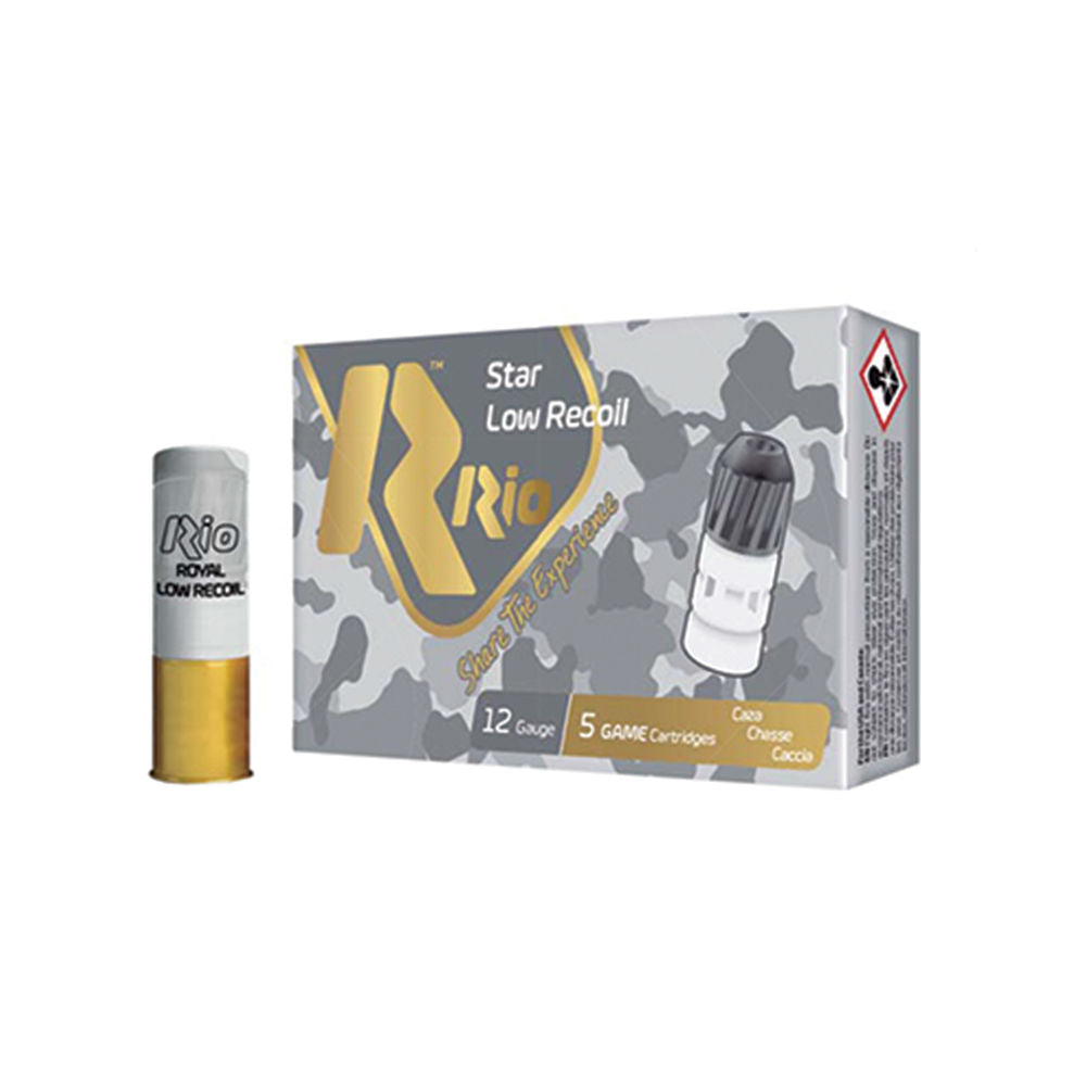 Rio Ammunition 12 Gauge Shotgun Shells Royal Star Slug Low Recoil Slug 1 oz 2.75 in
