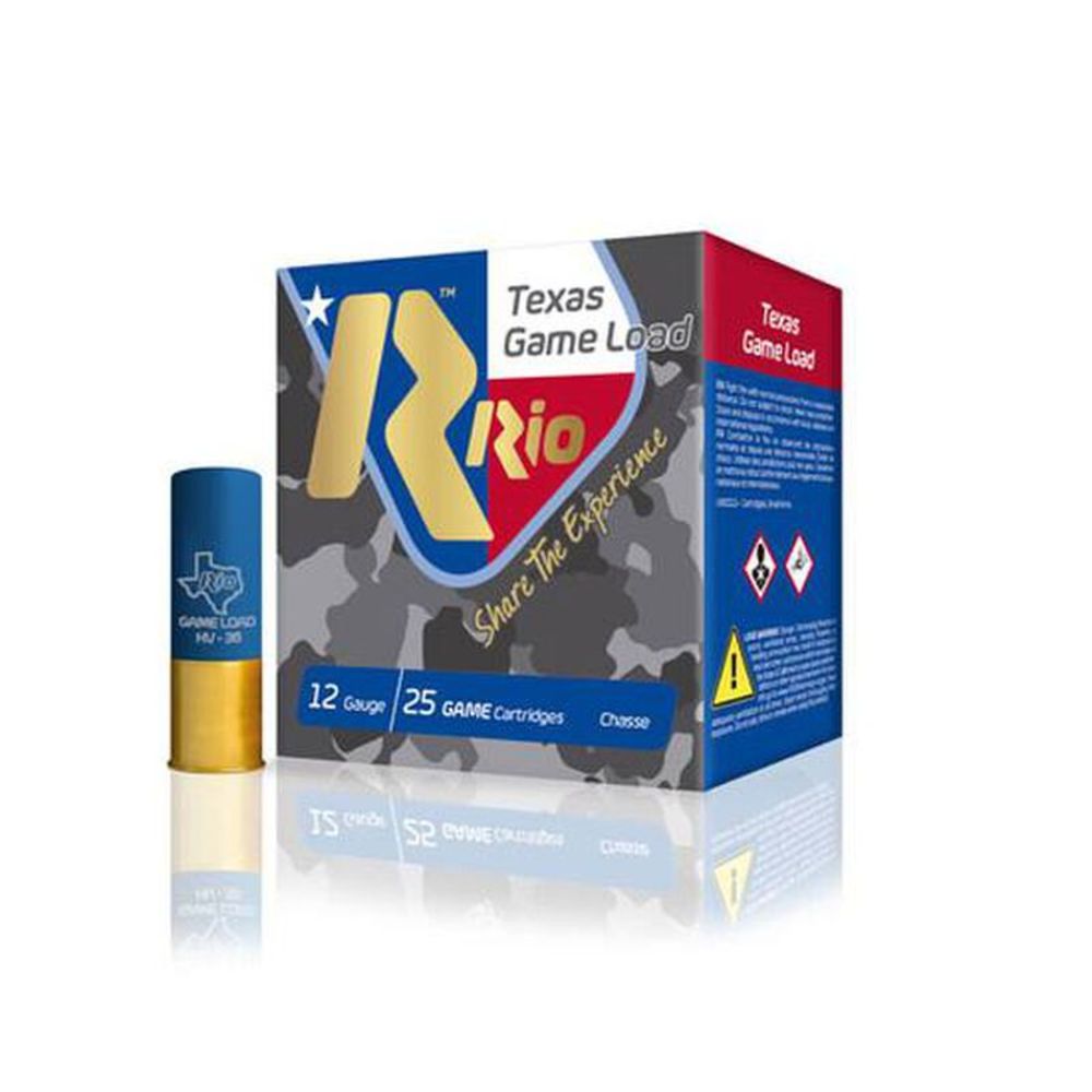 Rio Ammunition 12 Gauge Shotgun Shells Texas Game Load High Velocity #6 1-1/4 oz 2.75 in
