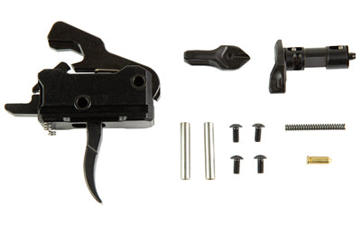 Rise Armament Rave 140 Curved Trigger & Ambidextrous Safety Selector, AR15, 3.5 LB, Black T017-6423-BLK