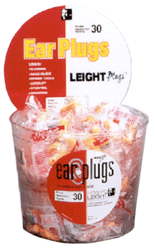 Howard Leight LeightPlugs Foam Ear Plugs Disposable 100 Tub NRR 30