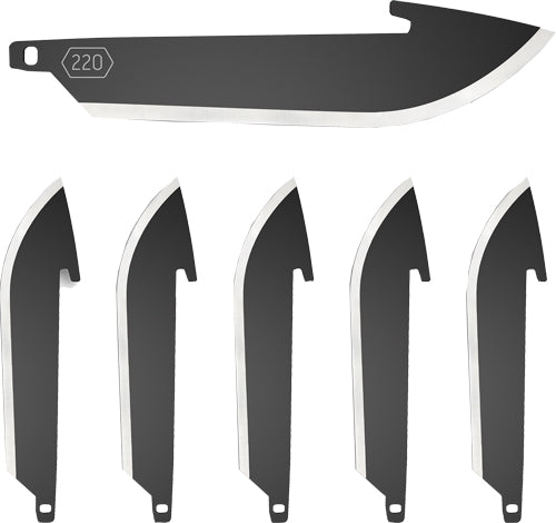 Outdoor Edge 2.2" Black Drop Point Blade 6-Pack