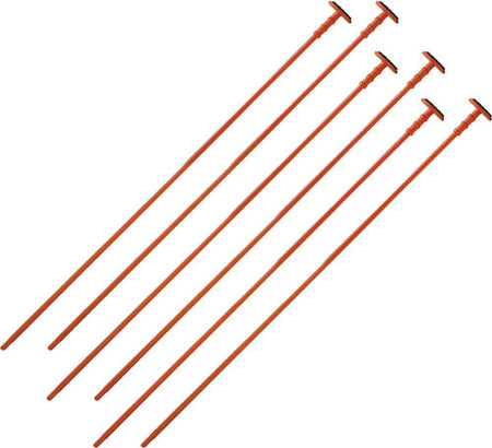 GSS .22 Cal Orange Rifle Rod Set 6 Pack