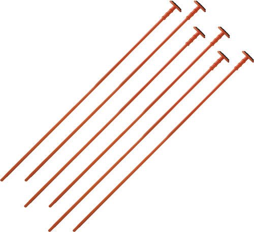 GSS .22 Cal Orange Rifle Rod Set 6 Pack