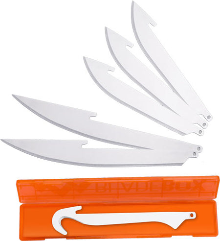 Outdoor Edge RazorSafe Replacement Combo Blade Set 6-Piece with Storage Box