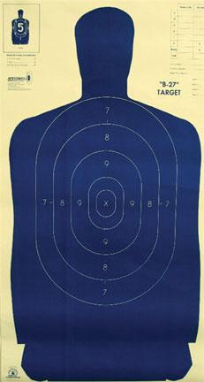 Speedwell Official NRA Police Silhouette Blue 50 yd. Shooting Targets 100/Pack