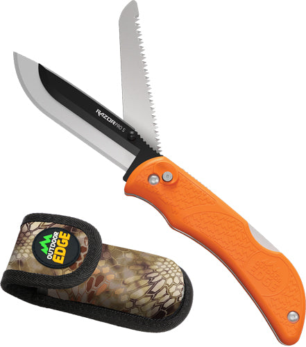 Outdoor Edge Razor Pro 3.5" Orange Replacement Blade Folder