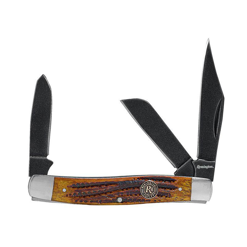 Remington Backwoods Stockman Folder Pocket Knife Brown
