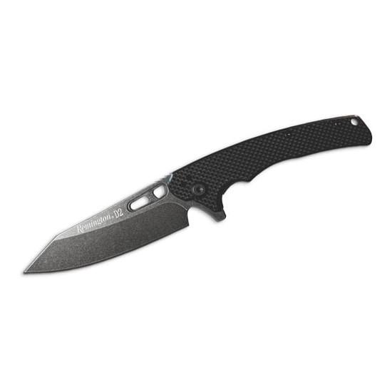 Remington EDC Coping Folding Knife 4-Inch D2 Stone Washed Black