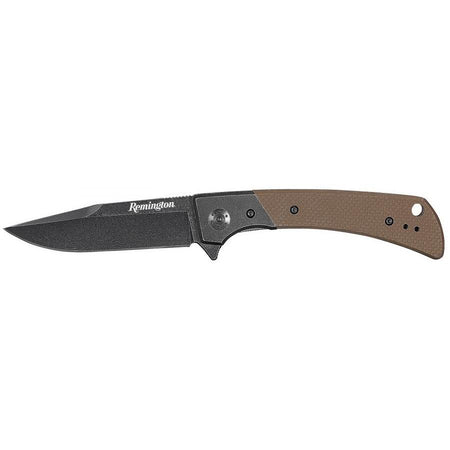 Remington EDC Folding Knife Drop Point 4" Blade Tan G10