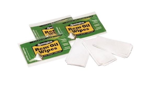 Remington Rem Oil Individually Packaged Cleaning and Lubricant Wipes 6x8
