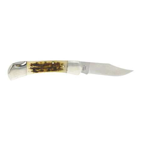 Remington Ole Granddad 2025 Bullet Knife Stag 3.73" Clip Blade