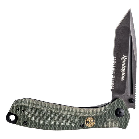 Remington Everyday Carry Liner Lock Folding Knife Tanto 5" Green