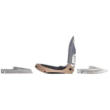 Remington RXB Multi-Blade Folding Knife 4-1/2" Tan and Black