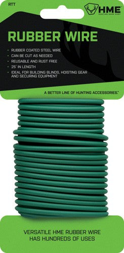 HME Green Rubber Wire 25 Foot Reusable