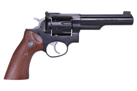 Ruger GP100 1769 .327 Federal Mag 5" Blued Half-Lug Revolver with Adjustable Sights and Walnut Grips
