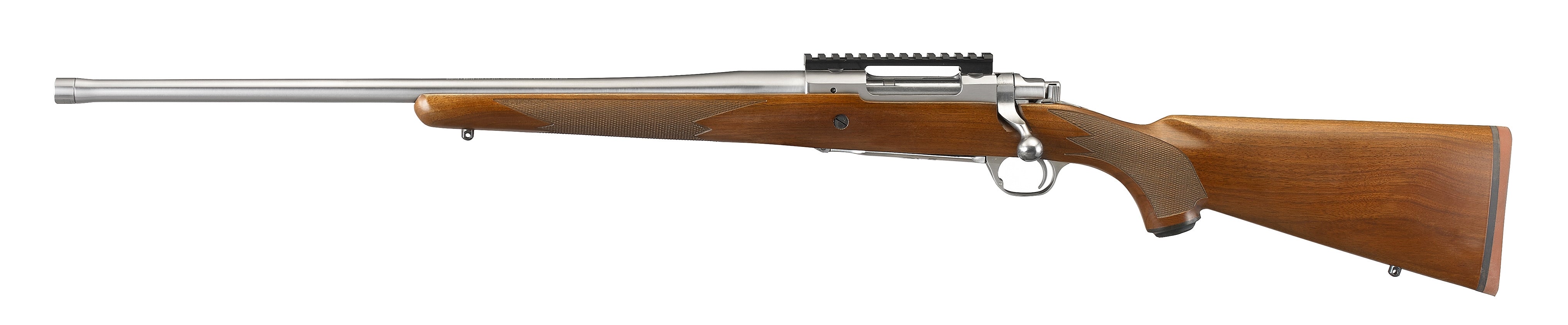 Ruger 57120 Hawkeye Hunter Full Size 6.5 Creedmoor 3+1 22" Satin Stainless Steel Threaded Barrel, Picatinny Rail Steel Receiver, Fixed American Walnut w/Pistol Grip Stock, Left Hand