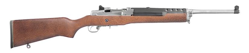 Ruger 5804 Mini Thirty 7.62x39mm 5+1 18.50" Matte Stainless Steel Barrel, Drilled & Tapped Steel Receiver, Hardwood Fixed Stock, Right Hand